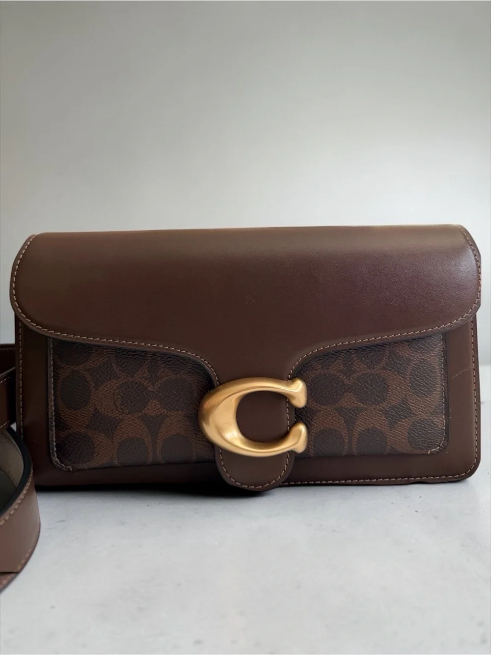 Coach Tabby 26 Shoulder Bag Maple Signature Canvas & Refined Leather NWT